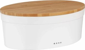 Cutie de pâine Kela SALENA, ceramică, alb