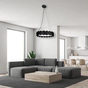 Lustră LED pe cablu SOHO 1xLED/24W/230V neagră