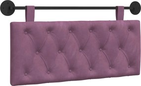 vidaXL Cap de pat suspendat Pe perete Violet 110 x 55 x 7 cm Catifea