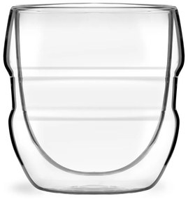 Set de 2 pahare cu pereți dubli Vialli Design Sferico, 250 ml