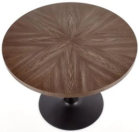 Masa Carmelo nuc/negru ø100 cm