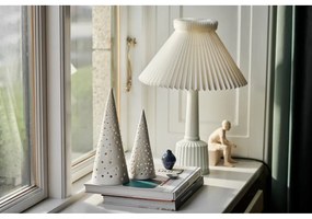 Sfeșnic din porțelan chinezesc pentru Crăciun Kähler Design Nobili, înălțime 30 cm, alb