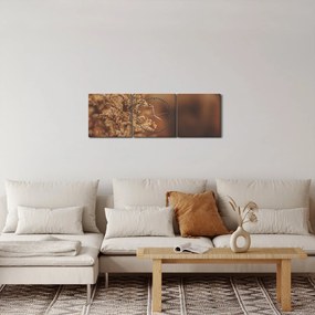 Tablou - Iarba înflorită (cu ceas) (90x30 cm)