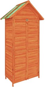 vidaXL Magazie de unelte de grădină maro 89x52,5x175cm lemn masiv pin