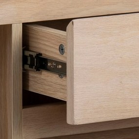 Comodă în culoare naturală joasă cu aspect de lemn de stejar 150x75 cm Nagano – Actona