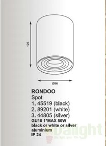 Spot modern aplicat Rondoo 89201