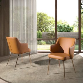 Scaun design LUX, Metal, Piele Sintetica 4162