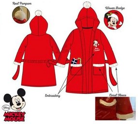 Disney Mickey Halat de baie de Crăciun pentru copii 3 ani