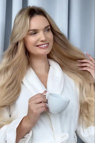 Halat elegant pentru femei QUEEN, in cutie cadou S Liliac
