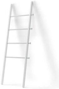 Scară decorativă albă din lemn masiv de plop Leana – Umbra