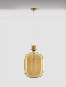 Lustra, Pendul design modern CINZIA champagne, 30cm