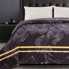 Cuvertură reversibilă pentru pat dublu cu motive exotice Lăţime: 170 cm | Lungime: 210 cm