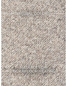 Covor gri/crem lavabil 120x170 cm Rocco Dark Cream – Elle Decoration
