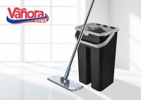 Set Curatenie Master Clean Cu Mop Plat, Vanora Home VN-PP-BLK7