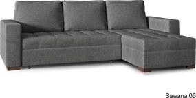 Colțar lemn masiv Extensibil Nelia 237x150cm Ladă Depozitare Personalizabil - Sawana 05/ Soft 17, Universal