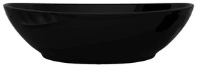Chiuveta ovala, negru, 40 x 33 cm, ceramica de lux Negru