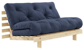 Canapea variabilă KARUP Design Roots Raw/Navy, albastru închis