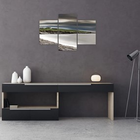 Tablou cu lac în amurg (90x60 cm)