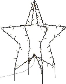 Decorațiune luminoasă neagră de Crăciun Foldy - Star Trading