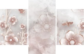 Tablou - Flori roz (90x60 cm)