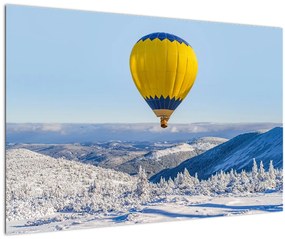 Tablou - Zbor peste peisaj de iarnă (90x60 cm)