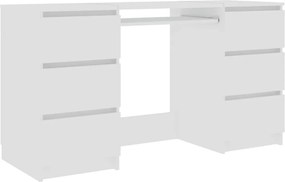 vidaXL Birou de scris, alb, 140x50x77 cm, lemn prelucrat
