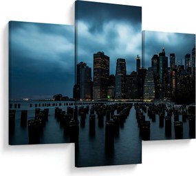 Tablou - Privire spre Zgârâie nori din New York (90x60 cm)