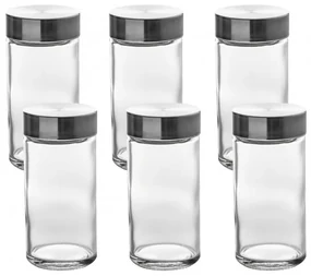 Set 6 recipiente 5five, sticla, 4.5 x 9.5 cm