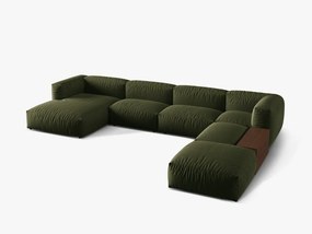 Coltar modular Martina stofa Boston L406 cm + masuta de cafea