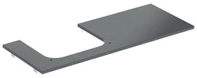 Blat pentru lavoar Geberit One cu decupaj stanga 120 cm tip marmura neagra