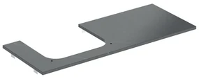 Blat pentru lavoar Geberit One cu decupaj stanga 120 cm tip marmura neagra