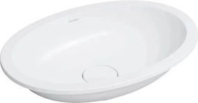 Lavoar sub blat Omnires Shell M+ finisaj alb mat 55 cm