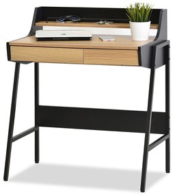 Masă PC Borge (stejar + negru). 1109737