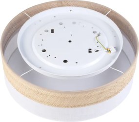 Plafonieră LED SIRJA BOHO LED/36W/230V Ø 45 cm bej/alb