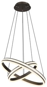 Lustra LED cu telecomanda design modern Grouni 60cm