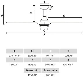 FARO 33805WT-1TW - LED ventilator HEYWOOD S 10W/230V lemn/alb Ø 90 cm WT +DO