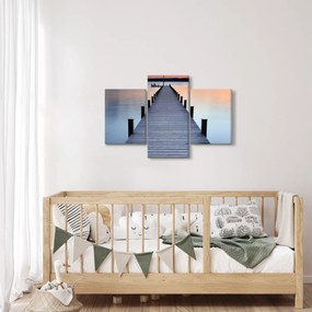 Tablou - Ponton de la Lacul Starnberger, Bavaria, Germania (90x60 cm)