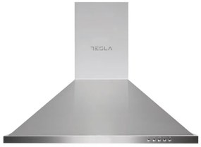 Resigilat: Hota decorativa Tesla DC600SX, Horn, 125 W, 400 m³/h, 2 filtre aluminiu, 62 dB, 3 viteze, Inox