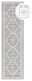 Covor tip traversă gri lavabil din janilie 60x240 cm Jaipur – Flair Rugs