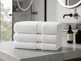 Prosop CLARYSSE ELEGANCE 60x110 cm alb, 100% bumbac