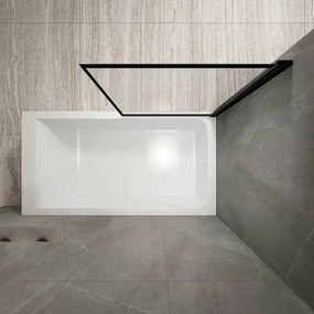 Paravan de cada Rea Lagos negru 70x140 cm mobil
