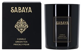 Lumânare parfumată Sabaya Green Tea și Prickly Pear, 175 g