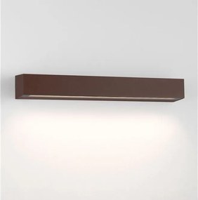 Aplica exterior corten liniara 50cm IP65 LED CCT PRISMATIC