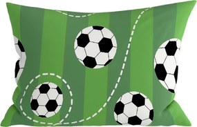Fata de perna din policoton FOOTBALL TIME POLY 50x70 cm, verde