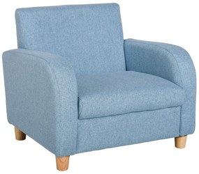 HOMCOM Scaun pentru Camera Copiilor în Material Textil Max. 65 kg 49x45x44cm Albastru | Aosom Romania