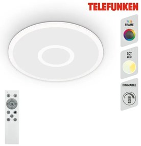 Plafonieră LED RGBW Telefunken 319306TF LED/22W/230V + telecomandă