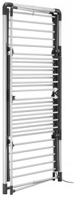 Resigilat: Uscator de rufe electric Black+Decker 63099, Capacitate de uscare 21m/15 Kg, Pana la 50°C, Pliabil, Gri