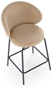 Scaun de bar H121 bej/negru