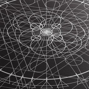 Tablou - Abstracție cu ceas (70x50 cm)