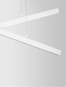 Lustra LED suspendata design modern X-LINE alba